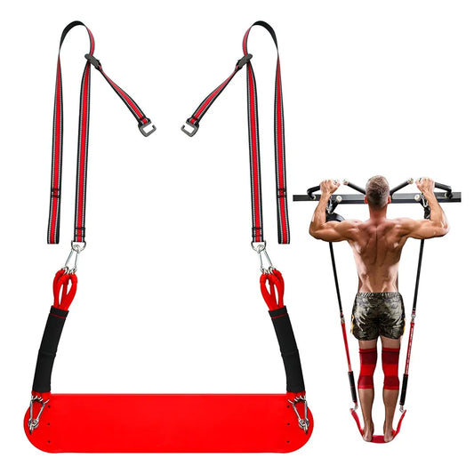 Indoor Pull-Up Trainer with Resistance Bands and Straps