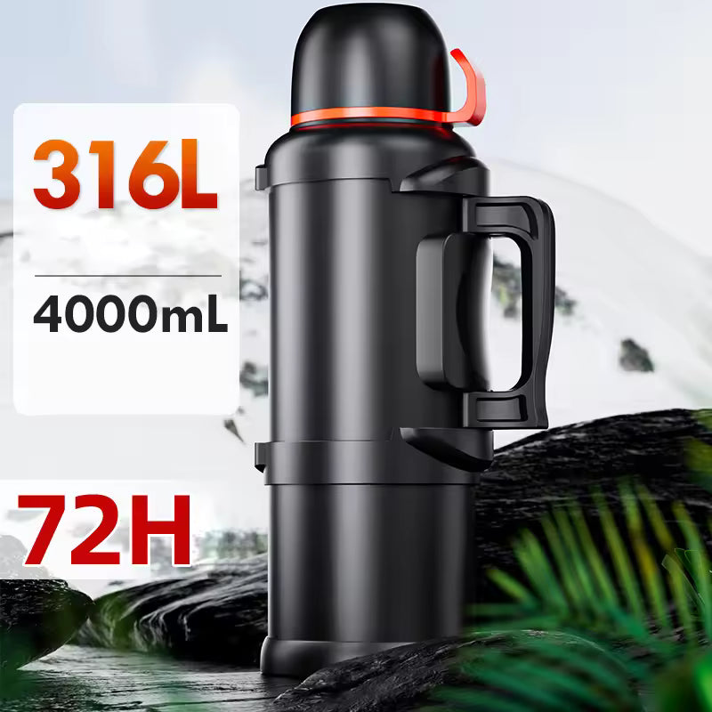 4L Thermal Stainless Steel Adventure Flask