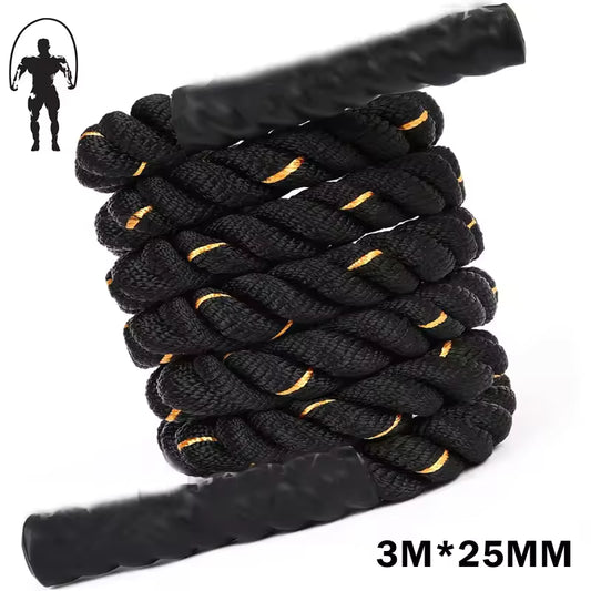 Fitness Jumping Rope Heavy-Duty Bold Fitness Rope Weight-Bearing Triple-Strand Jumping Rope