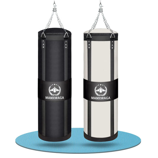 Mamxwaga 4FT Canvas Punching Bags for Adults Hanging Heavy Boxing Bag for Kickboxing Karate Taekwondo Muay Thai Training Max Load-Bearing 180 Lbs (Unfilled)