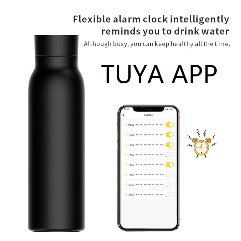 Bluetooth Temperature Display Water BottleSmart Blue