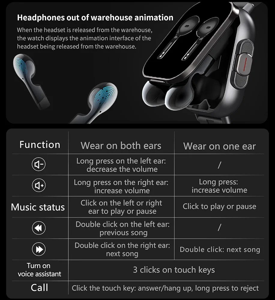 Tech Duo Smartwatch & Earbuds