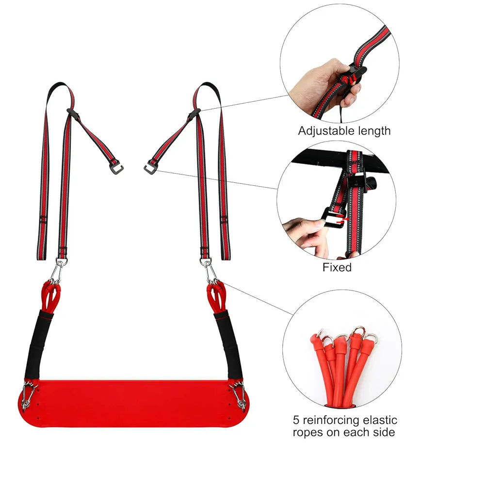 Indoor Pull-Up Trainer with Resistance Bands and Straps