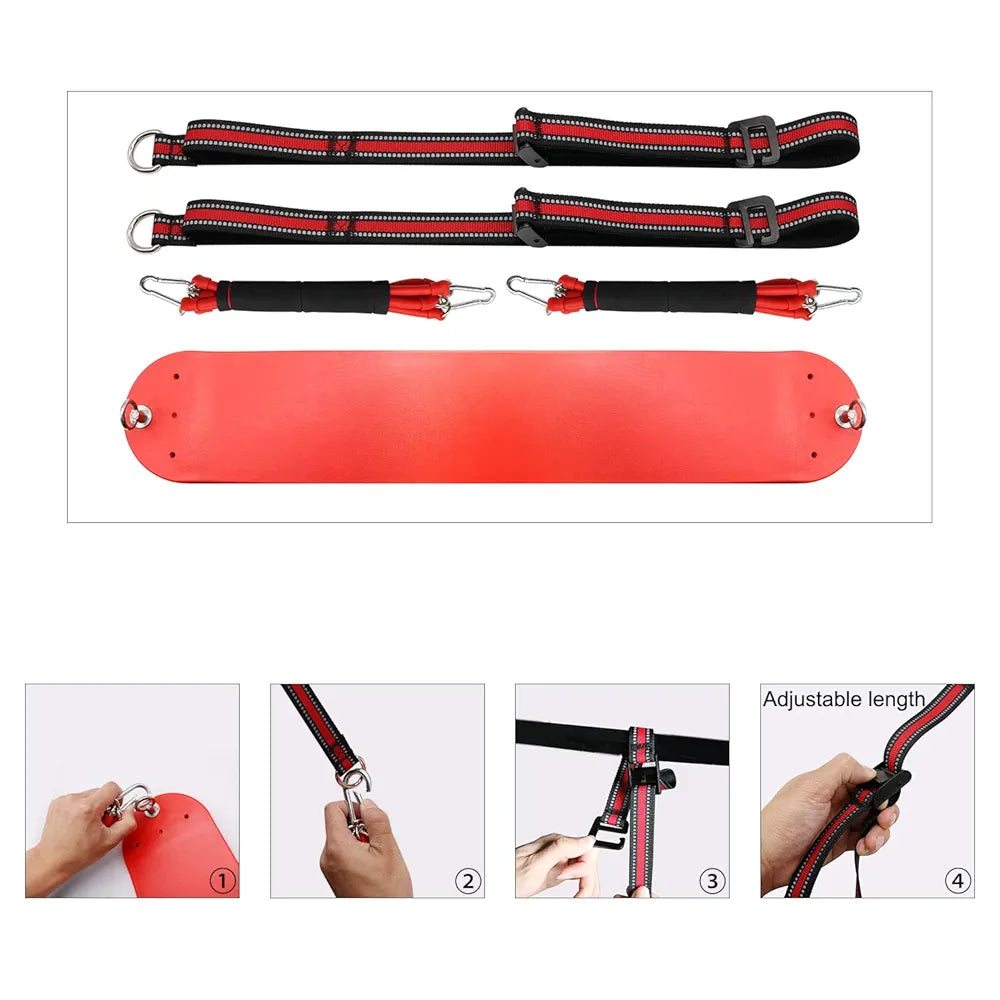 Indoor Pull-Up Trainer with Resistance Bands and Straps