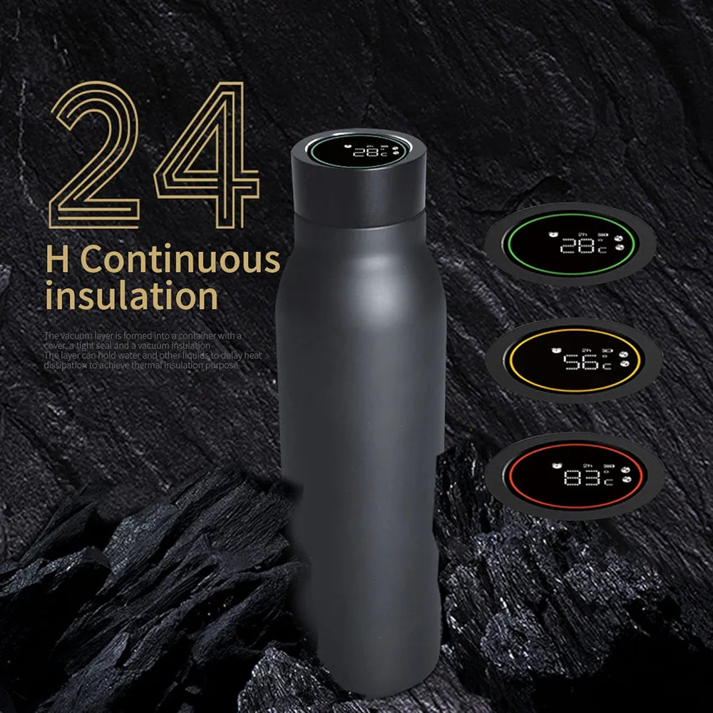 Bluetooth Temperature Display Water BottleSmart Blue