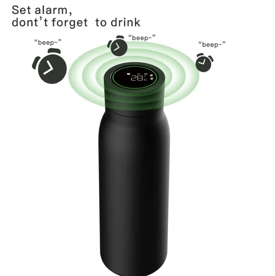 Bluetooth Temperature Display Water BottleSmart Blue