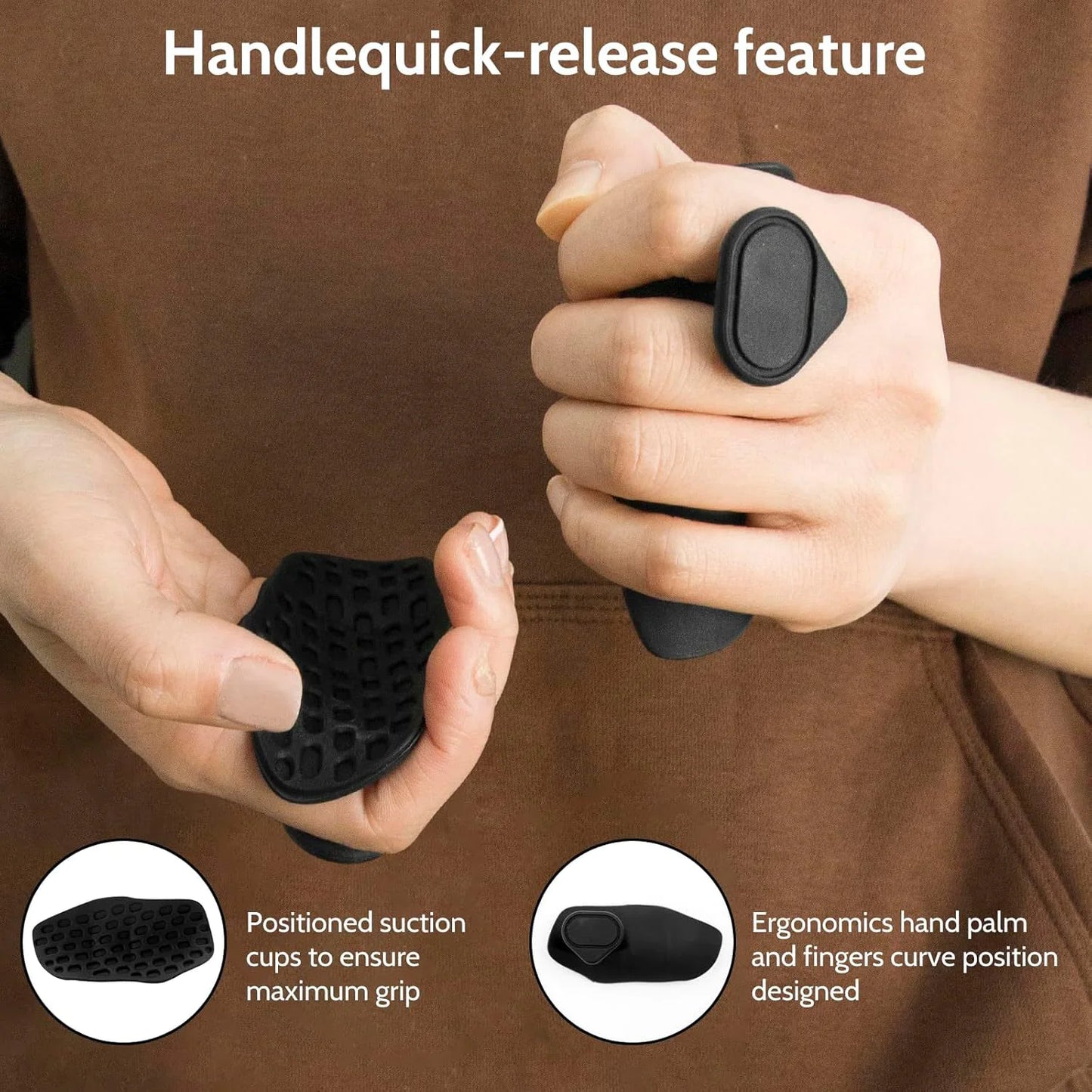 Anti-Slip Portable Grip Strengthener Finger Trainer, Breathable & Non-Slip Comfort Hand Exerciser for Dumbbell & Fitness Workouts