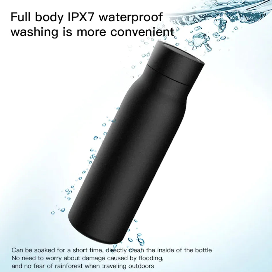 Bluetooth Temperature Display Water BottleSmart Blue