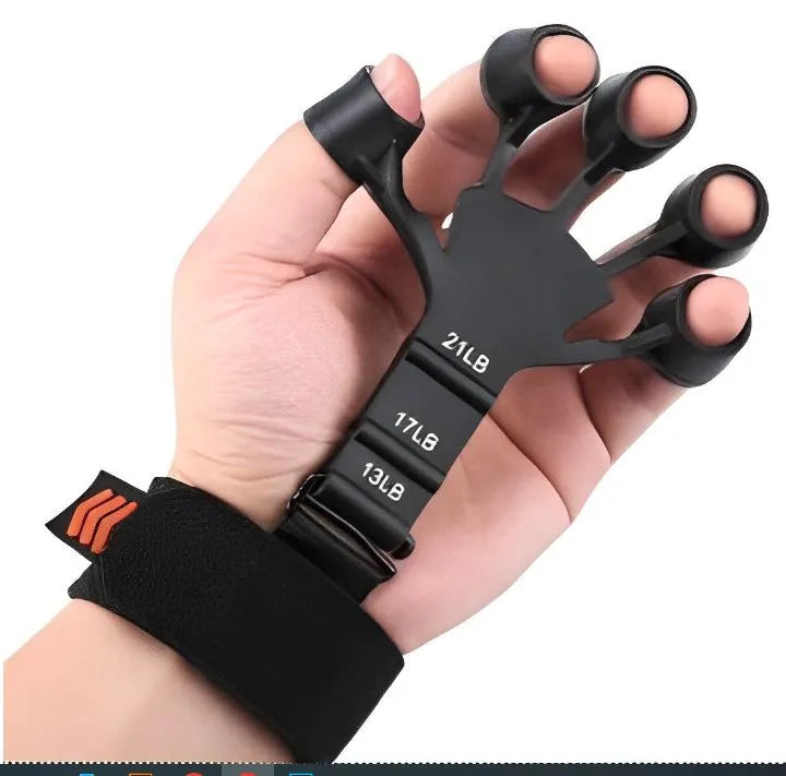 JADA Metal-Hook Gripster 2PCS Upgraded Finger Strengthener The Gripster Strength Trainer and Hand Exerciser Gripster Forearm Trainer Hand Gripper with 6 Resistance Levels